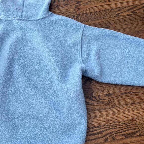 Light baby blue grey cropped turtleneck Free People Movement fleece new - Picture 8 of 8
